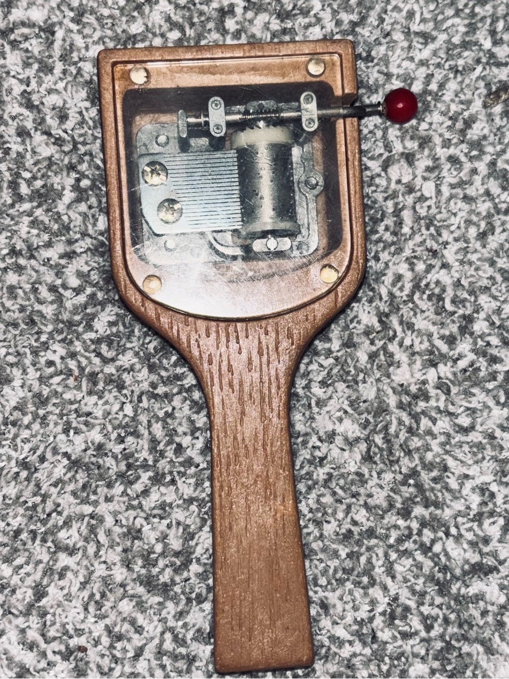 Vintage Creative Playthings Wooden Hand Crank Music Box MCM made in USA